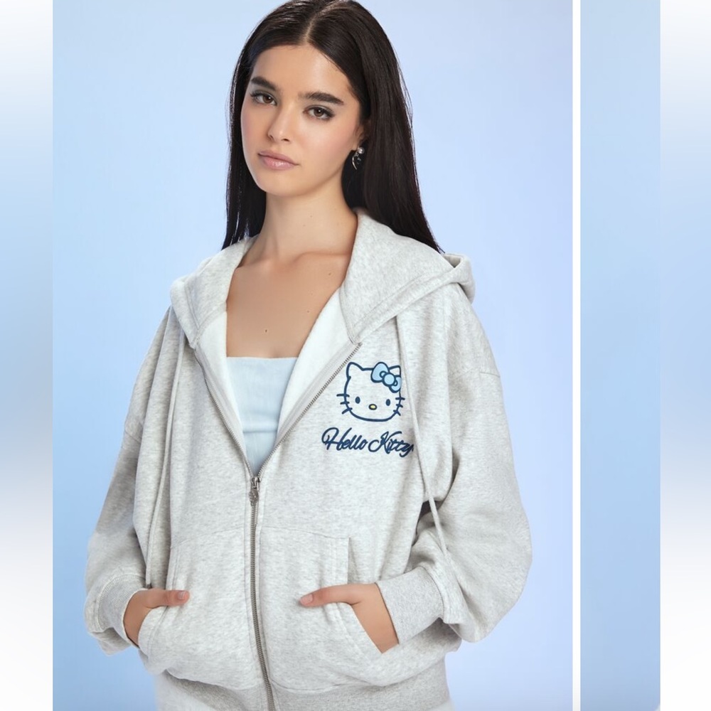NWT Hello kitty Fleece Zip-Up Hoodie